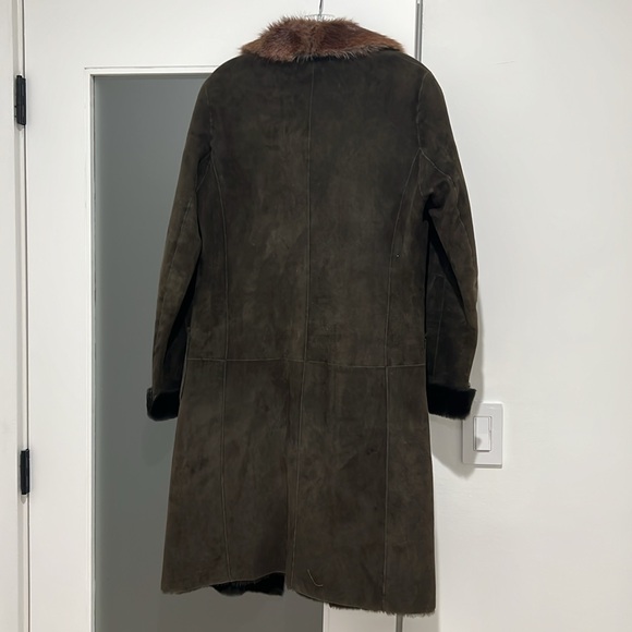 Green and Brown Fur Coat - Picture 5 of 5
